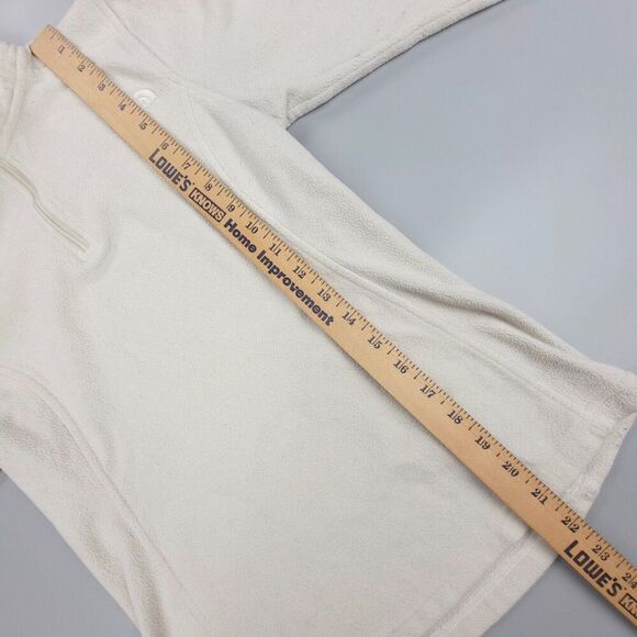 THE NORTH FACE 1/4 Zip Long Sleeve Fleece Sweater Jacket Gorpcore XS Ivory Cream - Picture 5 of 10